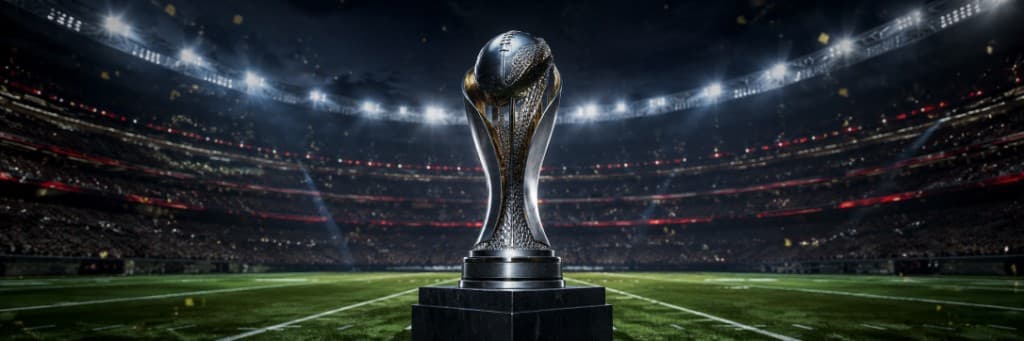 SNL championship trophy under the lights